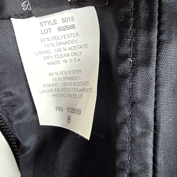 XSCAPE Vintage 90's Y2K Halter Top Velvet Satin Black Womens Size 8 - Picture 12 of 12